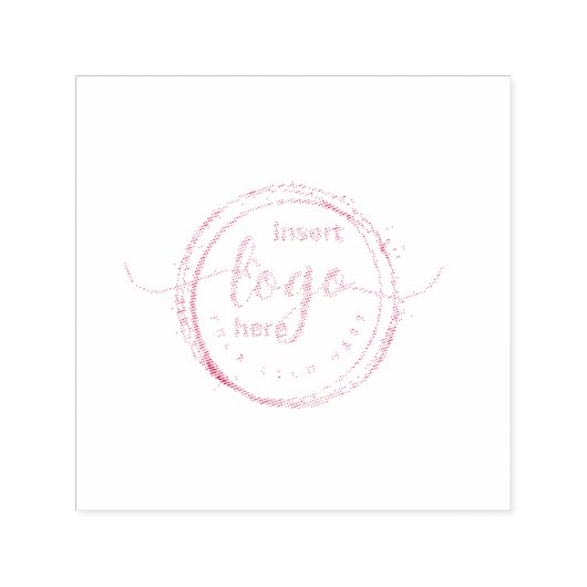 bedrijf of bedrijf Logo alleen rood Zelfinktende Stempel (Design)