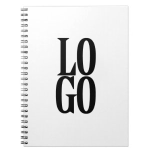 Bedrijf of Business Custom Logo on White Notitieboek