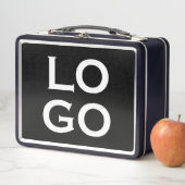 Bedrijf of Business Custom Logo op zwart (In situ)