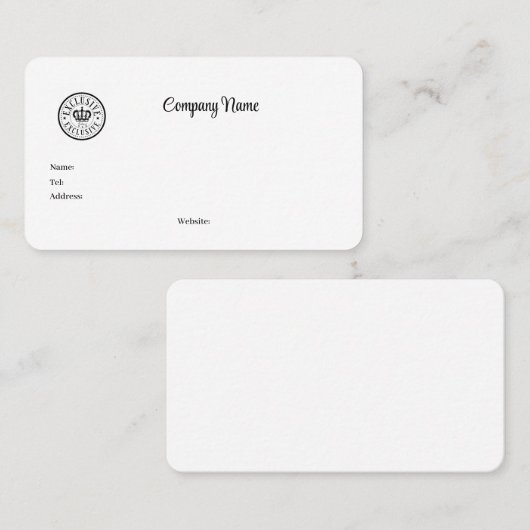 bedrijf of service die u kunt toevoegen visitekaartje (Voorkant / Achterkant)