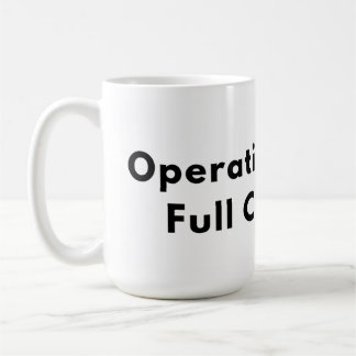 Bedrijf Onder Volledige Capaciteit Typografie Mok