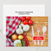Bedrijf picknick bijeenkomst kaart (Voorkant / Achterkant)