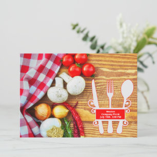 Bedrijf picknick bijeenkomst kaart