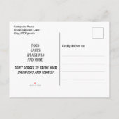 Bedrijf Picnic Park QR Code Basket Uitnodiging Briefkaart (Achterkant)