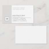 Bedrijf Professioneel Elegant Logo Modern Visitekaartje (Voorkant / Achterkant)