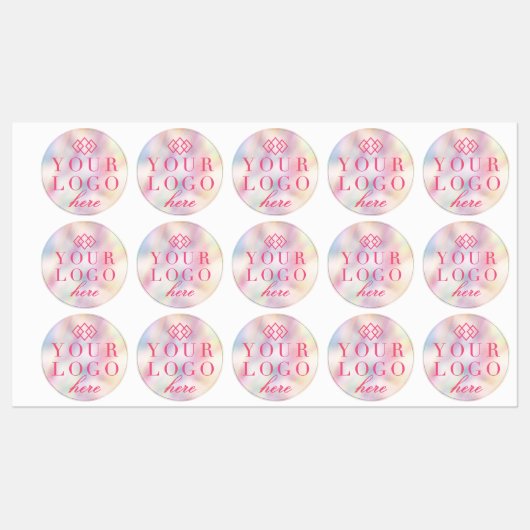 Bedrijf Promo Label | Uw Logo hier kleur (Vel)