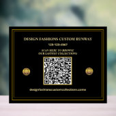 Bedrijf QR Code Logo Promote Acryl Bord (Neutraal)