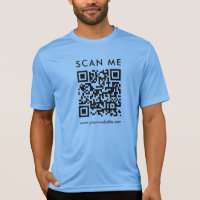 Bedrijf QR Code Scan Me Mannen Front Side Print