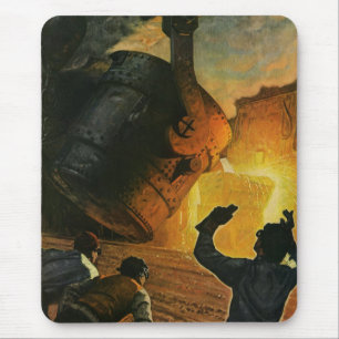 bedrijf, staalindustrie muismat