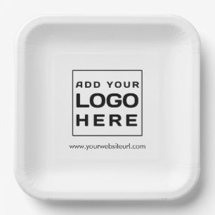 Bedrijf toevoegen Logo Business Website Modern Papieren Bordje