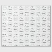 Bedrijf voegt aangepaste Logo feestkerst toe Cadeaupapier (Vlak)