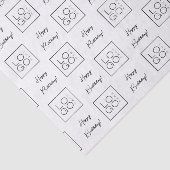 Bedrijf voegt Aangepaste Logo voor fijne dag toe Tissuepapier (Detail)