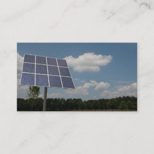 Bedrijf voor installatie van zonnepanelen visitekaartje