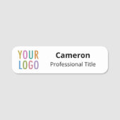 Bedrijf Werknemersnaam Tag Business Logo Magnetisc (Voorkant)