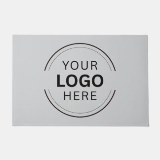 Bedrijf - Zwarte Moderne Logo voor bedrijven Deurmat