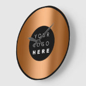 Bedrijfminimalisme koper Honey Custom Logo Grote Klok (Hoek)