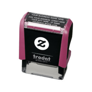 Bedrijfs Adres Uw Bedrijf Gepersonaliseerde Kantoo Zelfinktende Stempel
