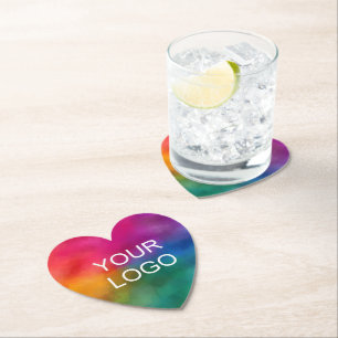 Bedrijfs Bedrijfs Bedrijfs Logo Aangepaste Sjabloo Kartonnen Onderzetters