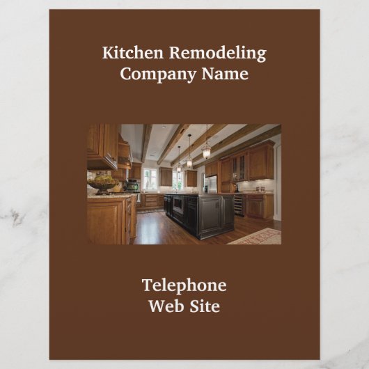 Bedrijfs brochure voor keuken Remodeler1 (Voorkant)