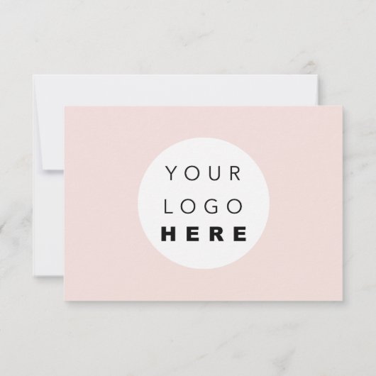 Bedrijfs Cadeaucertificaat eenvoudig Logo roze Wit (Achterkant)