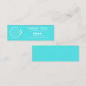 Bedrijfs Dank u Aangepaste Logo Sociale Media Mini Visitekaartje (Voorkant / Achterkant)