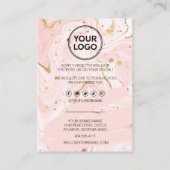 Bedrijfs Dank u & Code van de Korting | Modern Loy Klantenkaartje (Achterkant)