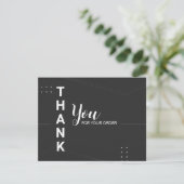 Bedrijfs Dank u Kaart (Staand voorkant)