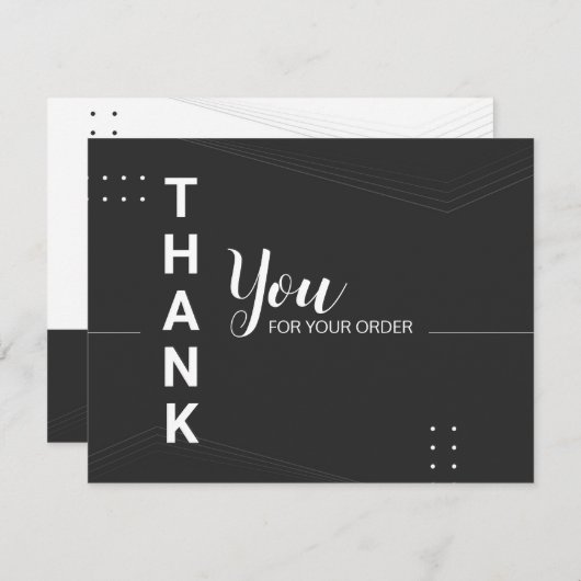 Bedrijfs Dank u Kaart (Voorkant / Achterkant)