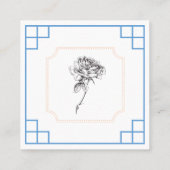 Bedrijfs Dank u Kaart Vierkante Visitekaartje (Achterkant)