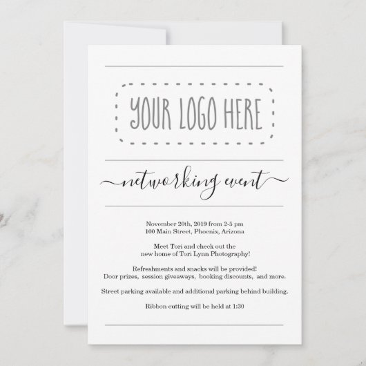 Bedrijfs de Uitnodiging van de Gebeurtenis van het (Voorkant)