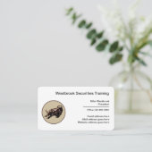 Bedrijfs-effectentrainingsdienst Visitekaartje (Staand voorkant)