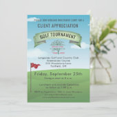 Bedrijfs Golftoernooi Kaart (Staand voorkant)