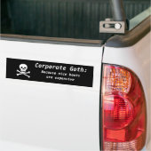 Bedrijfs Gothic: Omdat mooie laarzen duur zijn Bumpersticker (Op Truck)