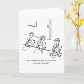 Bedrijfs grappig grappenwenskaart kaart (Gele Bloem)