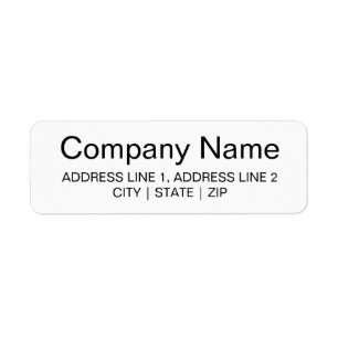 Bedrijfs Grote het adresetiketten van de Terugkeer Etiket