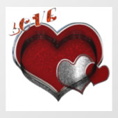 Bedrijfs Hart Raam Sticker (Vel)