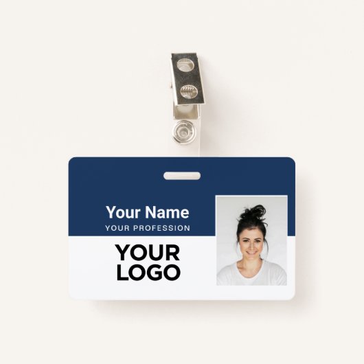 Bedrijfs Identiteitskaart van de Veiligheid de Naa Badge (Voorkant met clip)