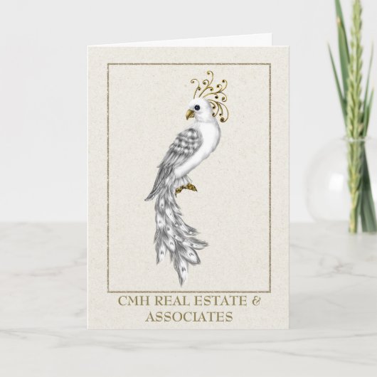 Bedrijfs Kerstmis Kaart met Kerstmis (Voorkant)