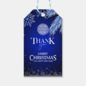 Bedrijfs Kerstmis Logo Gepersonaliseerd Cadeaulabel (Voorkant)