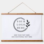 Bedrijfs Logo Afbeelding Foto Afbeelding - DIY Tek Hangend Wandkleed (Voorkant)