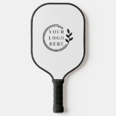 Bedrijfs Logo Eenvoudige Moderne Witte Onderneming Pickleball Paddle (Voorkant)