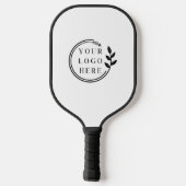 Bedrijfs Logo Eenvoudige Moderne Witte Onderneming Pickleball Paddle (Achterkant)