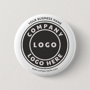Bedrijfs Logo en de Website van het Bedrijf Douane Ronde Button 5,7 Cm