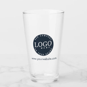 Bedrijfs Logo en het Adres van de Website van het Glas