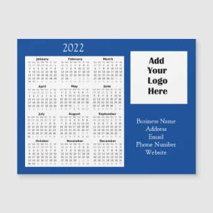 Bedrijfs Logo Klantenwaardering 2022 Kalender Magnetische Uitnodiging
