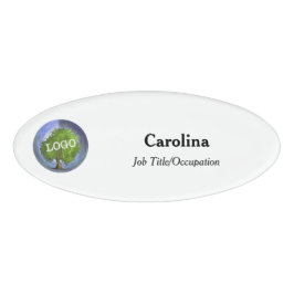 Bedrijfs Logo Magnetic Oval Naambadge