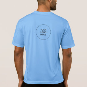 Bedrijfs Logo Mannen Dubbele Zonneveldruk T-shirt