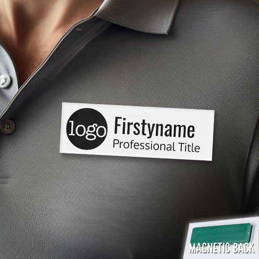 Bedrijfs Logo met Voornaam Professionele Titel Naambadge