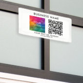 Bedrijfs Logo Naam QR Code Openlucht Aangepaste Sj Spandoek (Buitenkant Gebouw)