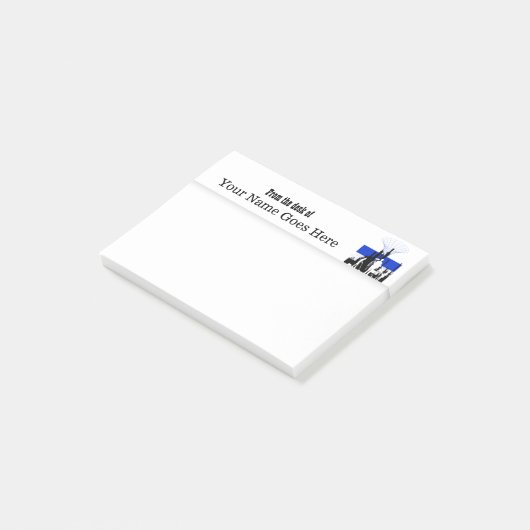 Bedrijfs logo ontwerp uw eigen post-it® notes (Schuin)